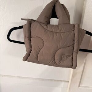 Taupe mini Quilted Handbag